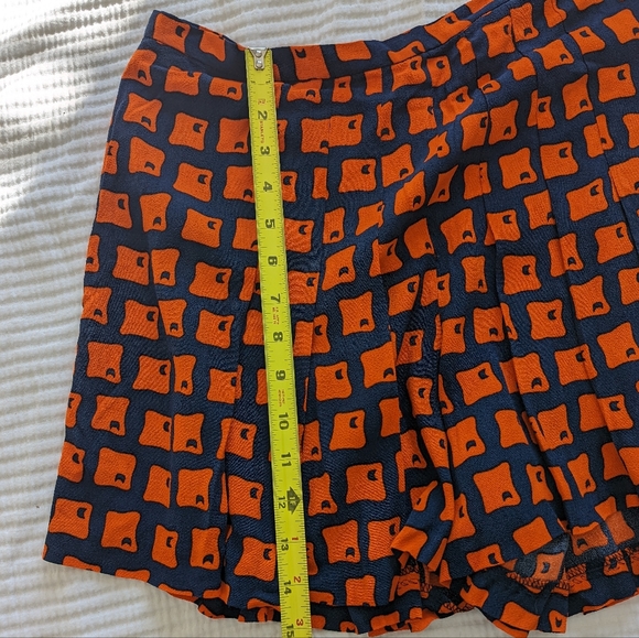 Zara Flowy Printed Shorts Retro Style High Waisted Size Large - Picture 9 of 9